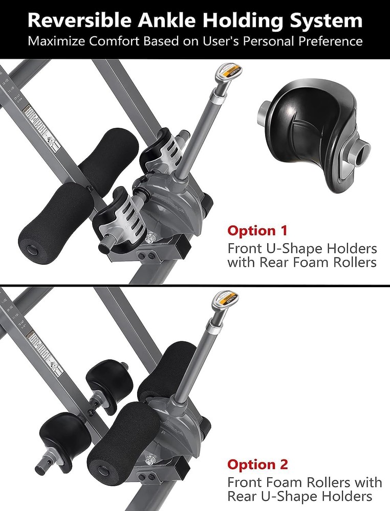 Innova Inversion Table Adjustable Headrest 300lb Capacity
