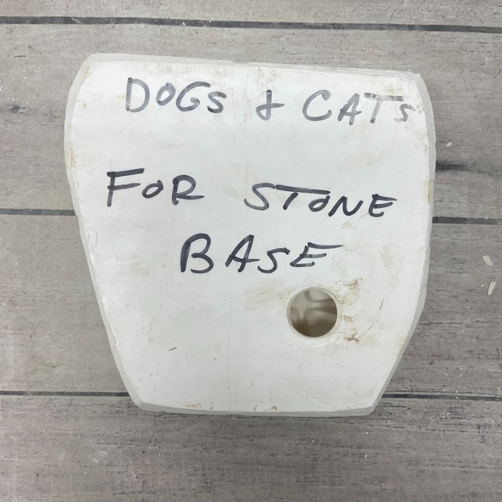 Unbranded Ceramic Casting Mold Dogs & Cats for Stone Base #H70