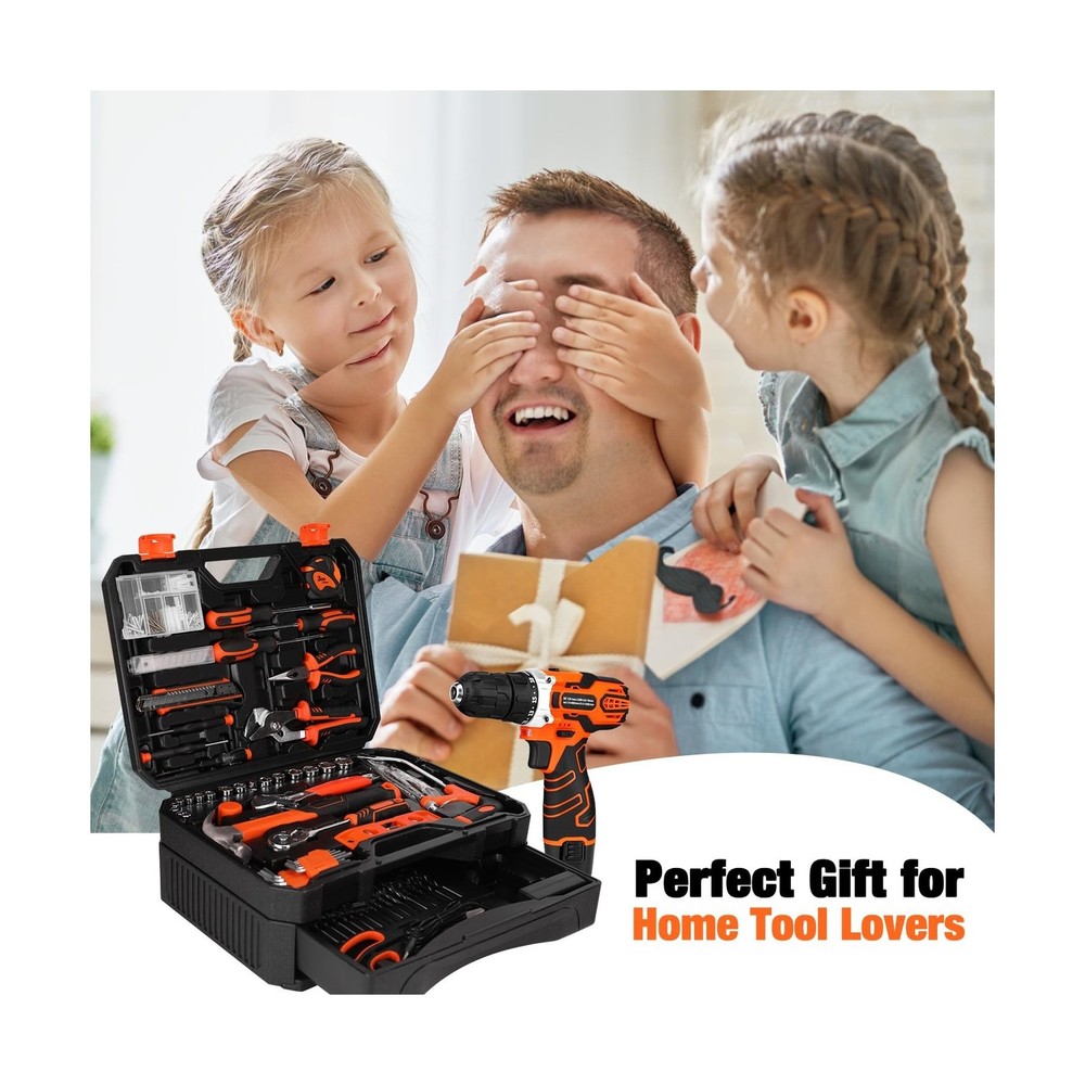 Thatool 255 Piece Drill Driver Tool Set 12V Cordless Tool Kit