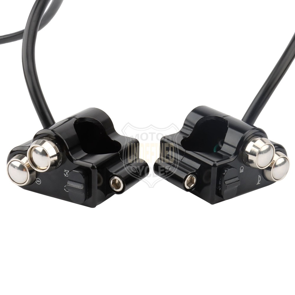 25mm 1'' Handlebar Control Switch Motorcycle Start Button For Harley Universal