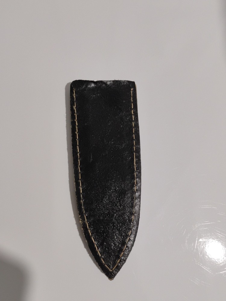 Vintage leather boot knife sheath