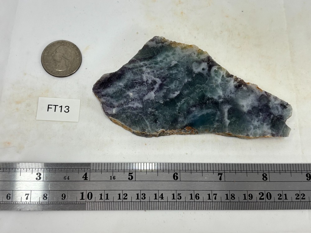 Fluorite slab Cabbing Lapidary Combo Ship Avail