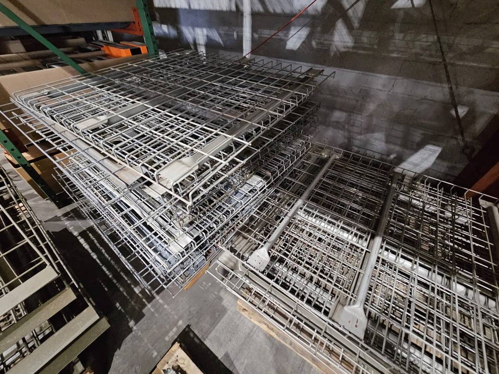 PALLET RACKING Uprights, Beams and Wire Decks, Used