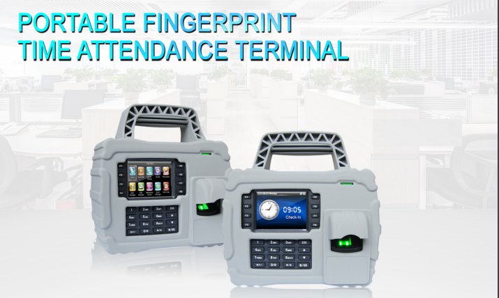 Portable time attendance system with 4g module