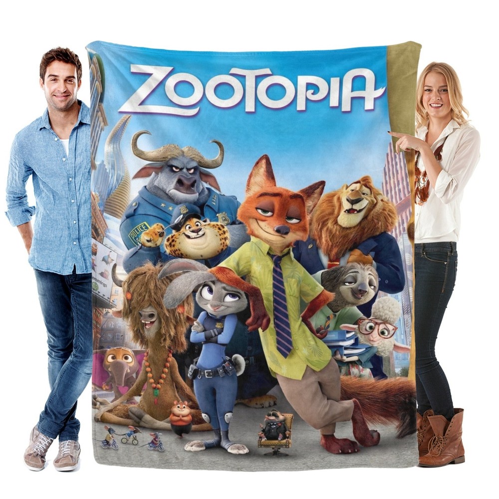 Zootopia Blanket Soft Bed Sofa Throw Birthday Gift Cozy Lightweight