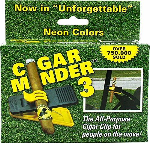 Cigar Minder Cigar Clip, Yellow