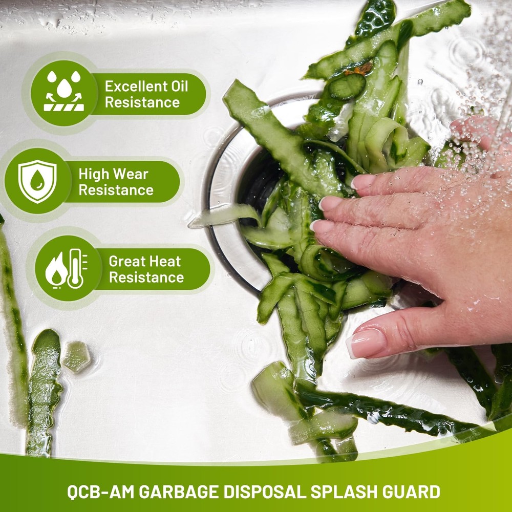 Garbage Disposal Splash Guard Sink Baffle 3 3/8 Inches QCB-AM for InSinkErato...