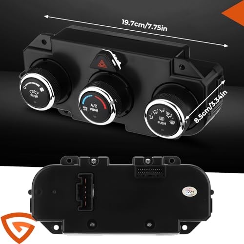 Front Climate Control Module 599-217 Heater A/C Control Switch fit for Dodge