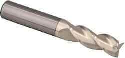 Accupro 1/8" Diam 3 Flute Single End Solid Carbide 0.02" Corner Radius End Mi...