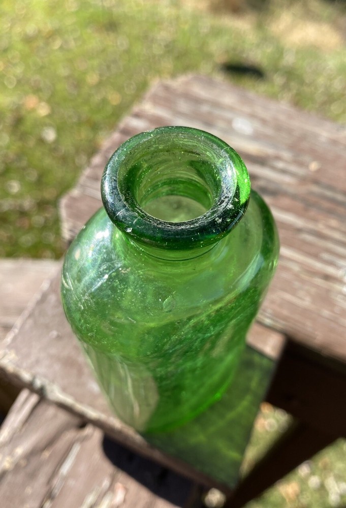 Green Owens Cork Top Bottle