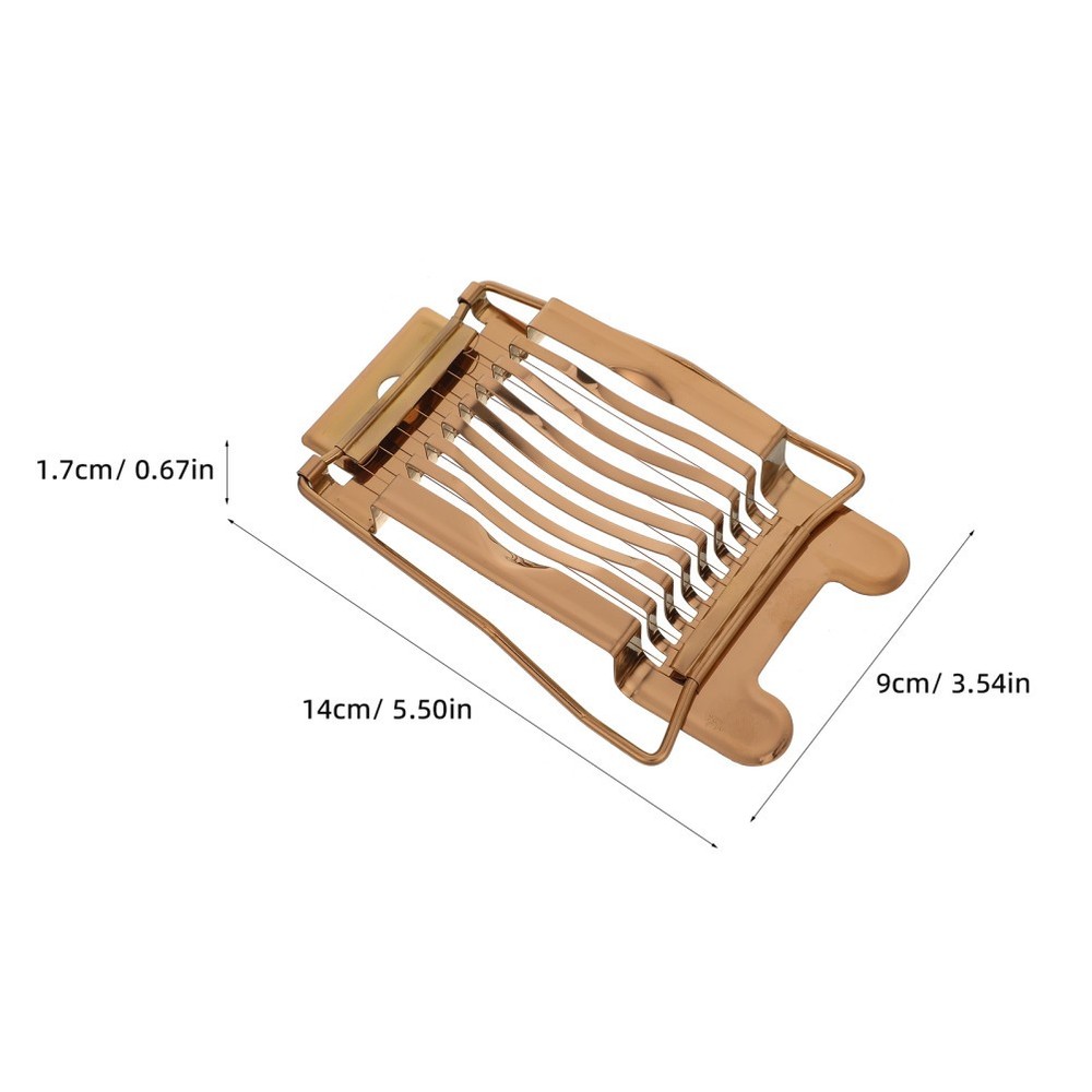 Stainless Steel Egg Cutter Deviled Slicer Adjustable for Boiled Eggs