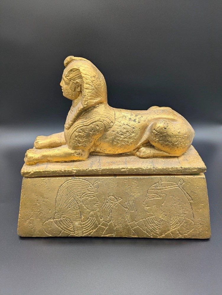 Egyptian Sphinx Treasure Box: Marked "TITO 77"