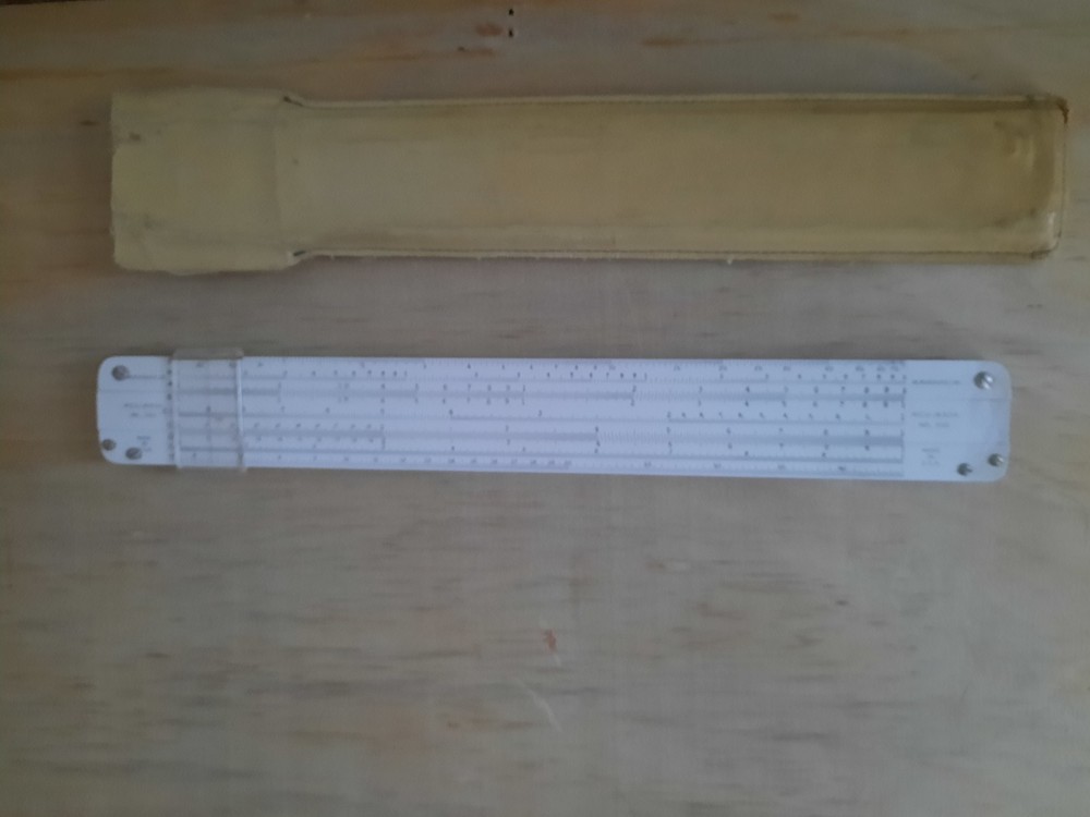 ANTIQUE SLIDE RULE - MANNHEIM ACU-MATH NO. 500