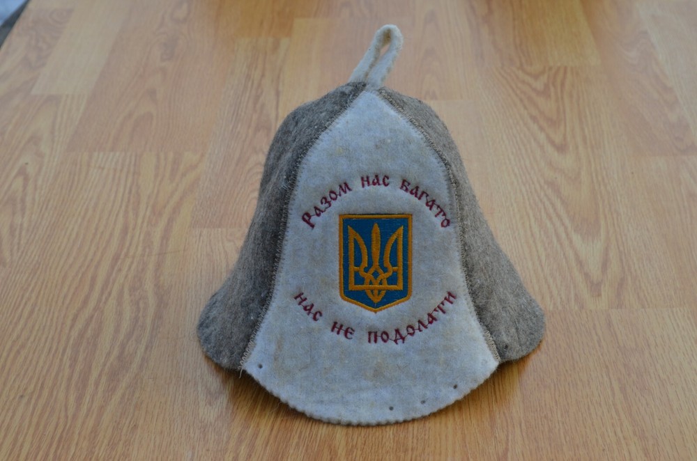 Hat sauna spa hat, wool hat bath, a bathhouse, a sheep's felt hat, a gift idea s