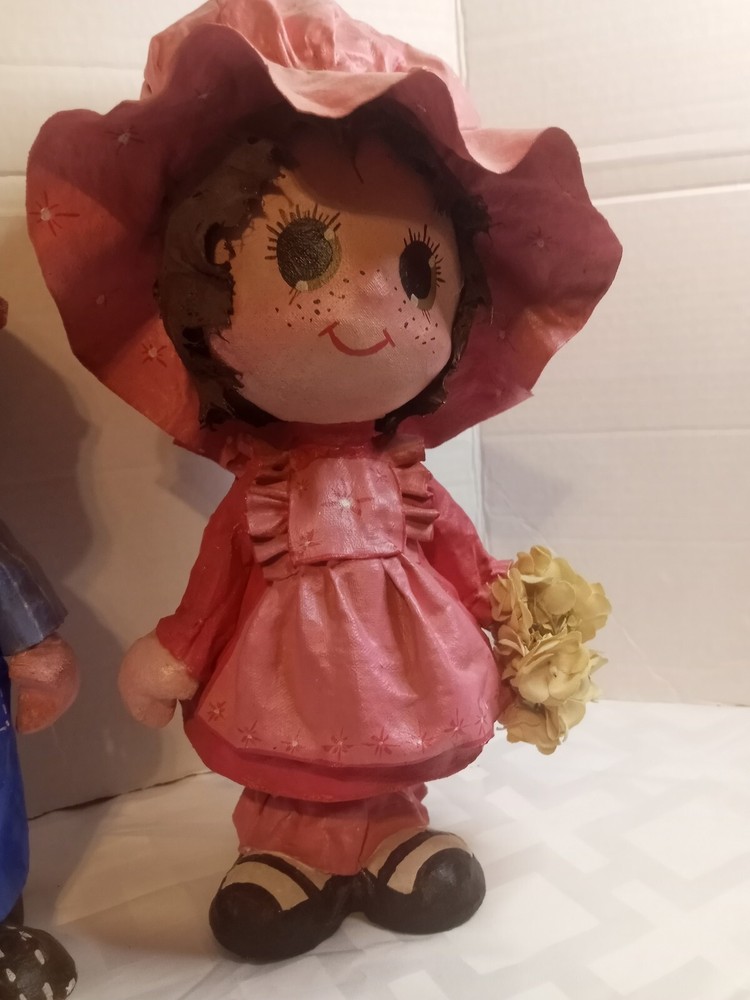 Vintage Dip N Drape Paper Mache Dolls