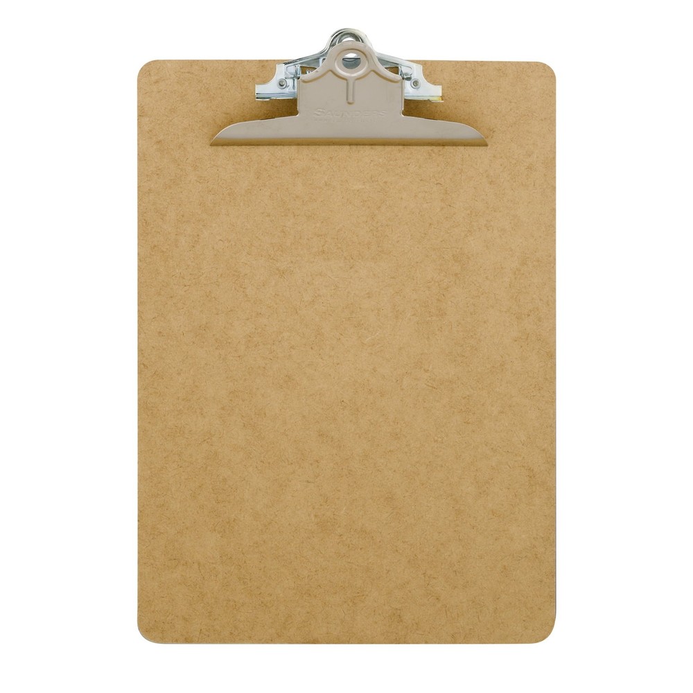 (5 pack) Manufacturing Hardboard Clipboard with High Capacity Clip