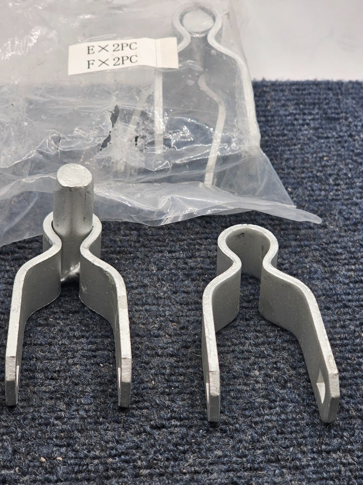(QTY 4) Galvanized Chain Link Fence Gate Post Hinge