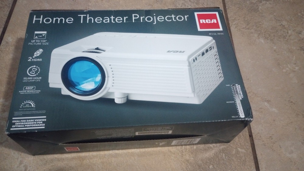 RCA Home Theater Projector With Screen