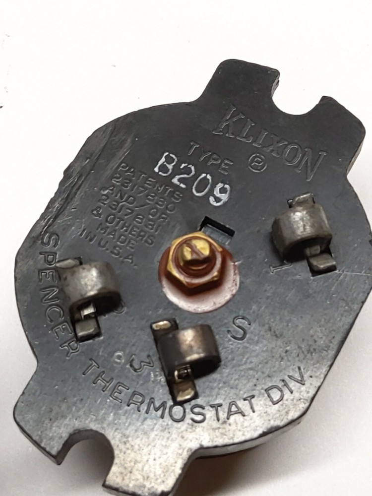 KLIXON MOTOR PROTECTOR B209 (NOS)
