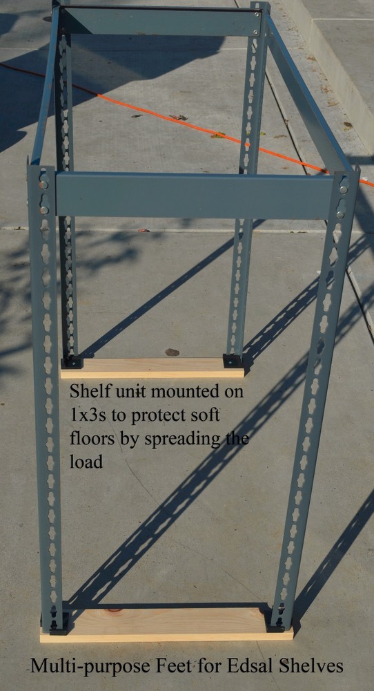 Multi-Purpose Feet for Edsal Shelves