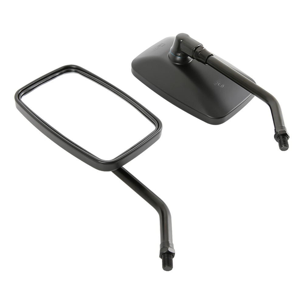For Honda Shadow Phantom 750 VT750C2B Rectangular Motorcycle Mirrors Matte Black