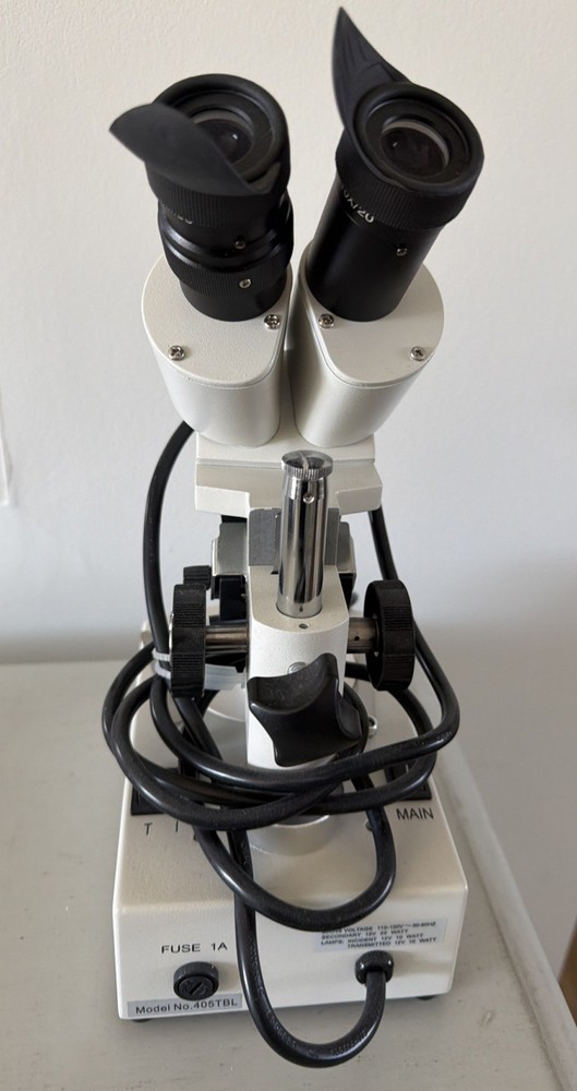 FREY SCIENTIFIC Model 405TBL Microscope Double Lense NEW