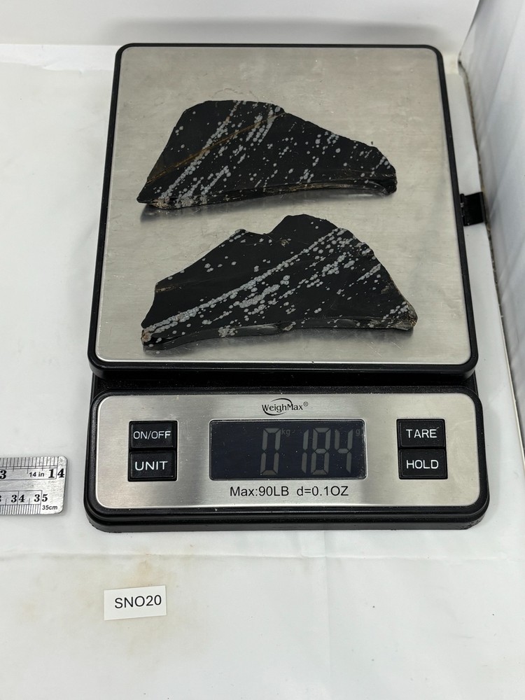 Snowflake Obsidian Slabs Lapidary Cabbing Knapping Combo ship avail