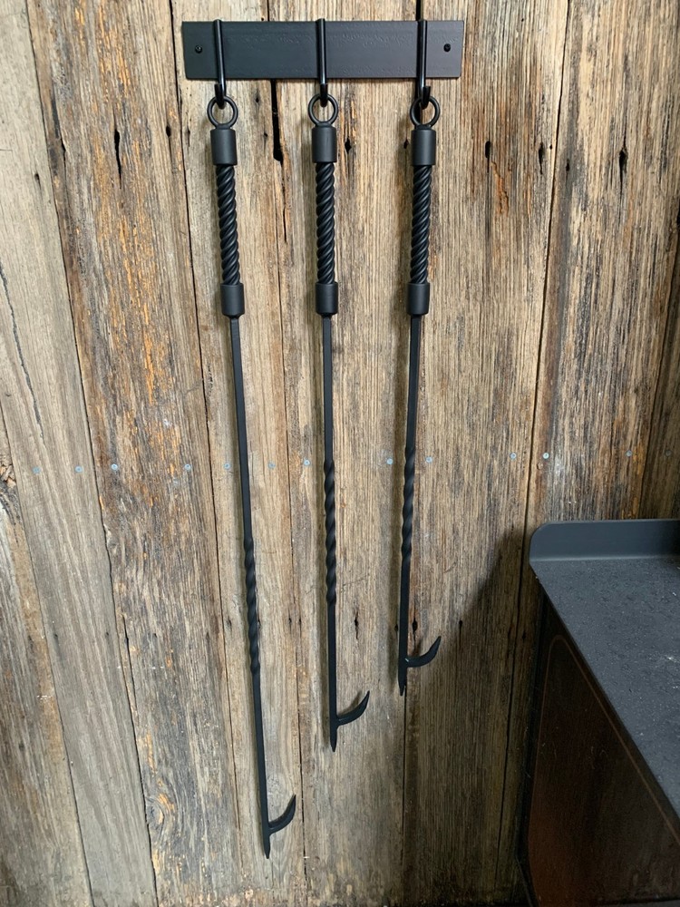 Bespoke Fire Poker with Hanging Ring