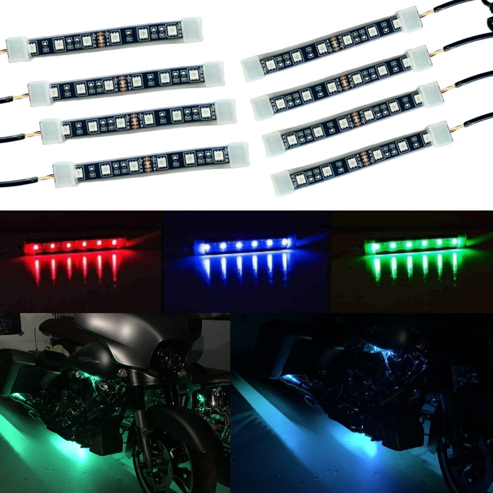 RGB LED Car Engine Bay Lights - APP w/wireless Control for Dodge Motorcycle Jeep
