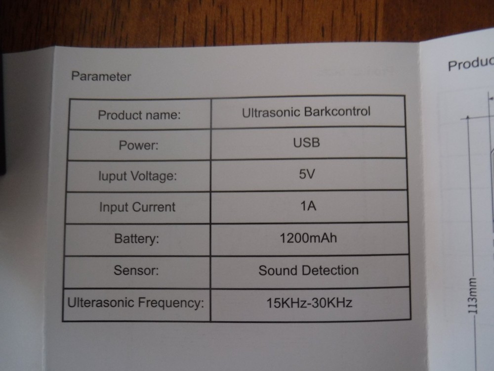 Automatic Ultrasonic Bark control Model- D3 Orange anti bark