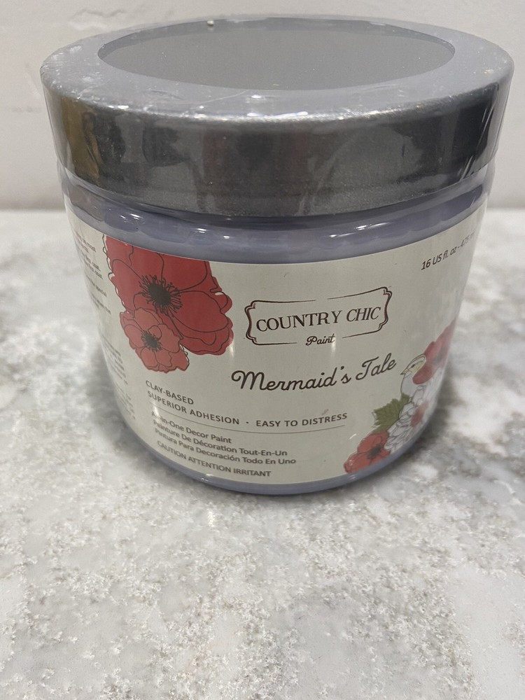 Country Chic Paint clay based Mermaid’s Tail All-In-One Decor 16oz 475ml