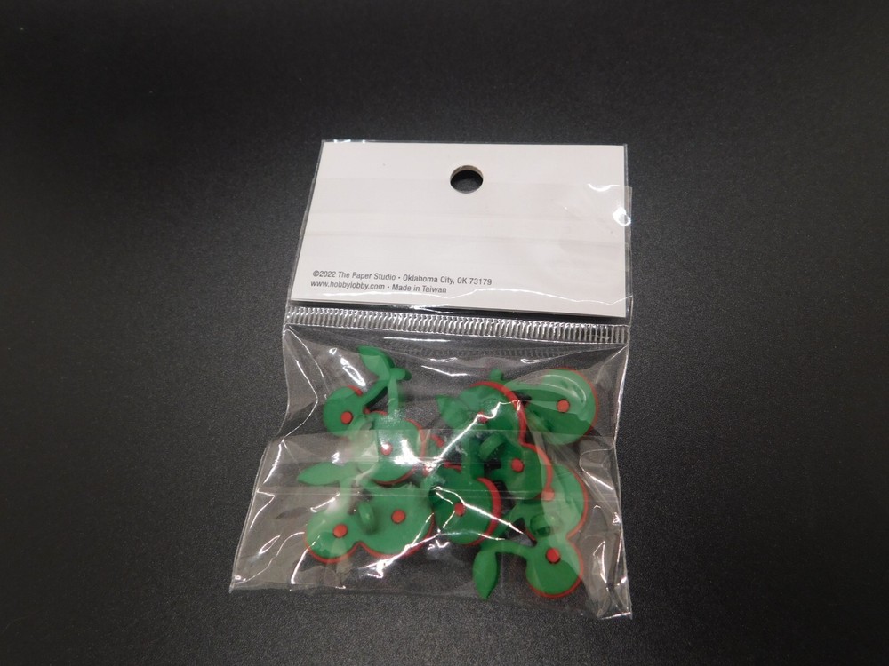 The paper studio Cherry Shank Buttons 6pc