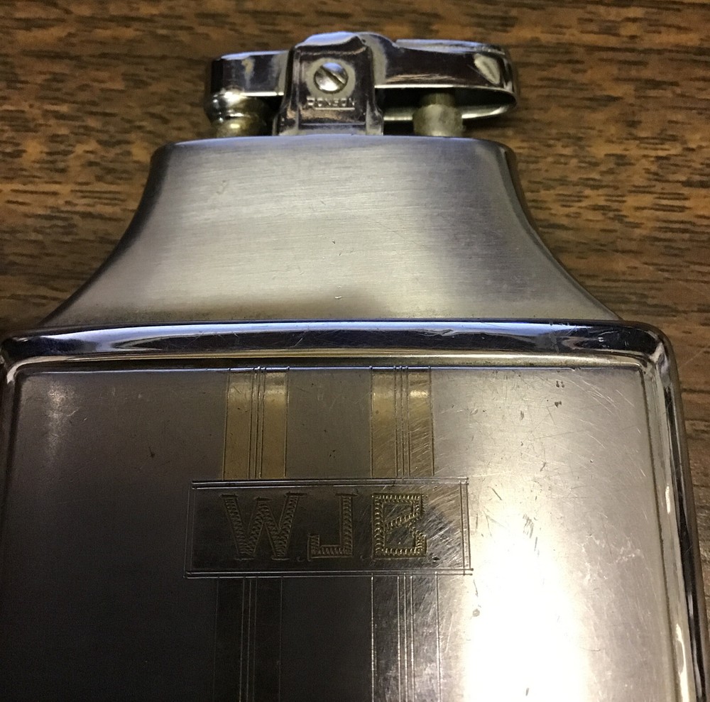 Ronson Metal Lighter And Cigarette Holder