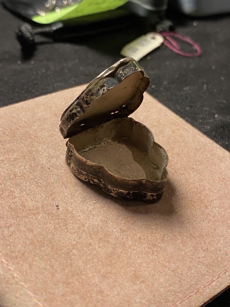 Vintage Abalone Sterling 925 Silver Pill Box