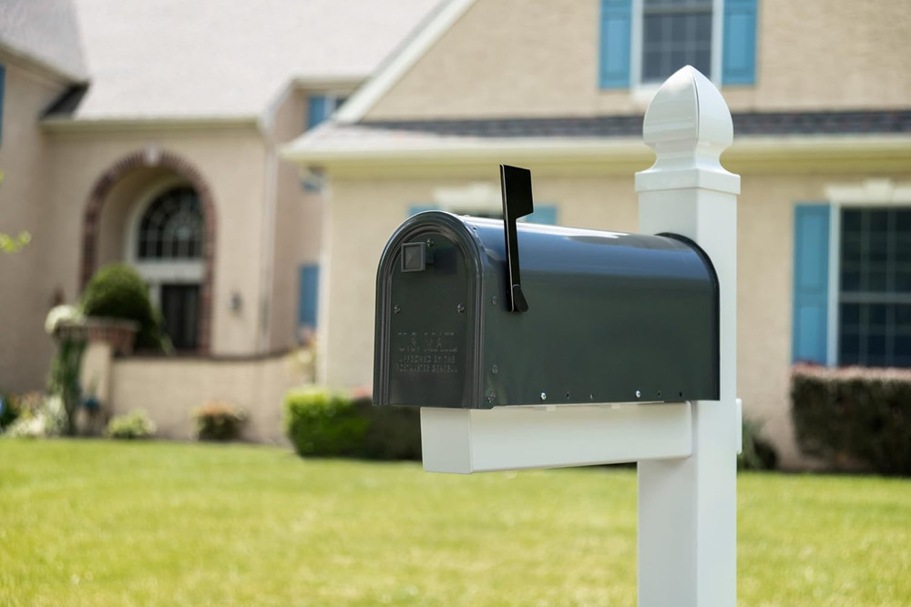 Whitley Plastic Mailbox Post, Compatibility Code A, B, C, WP000WAM, White