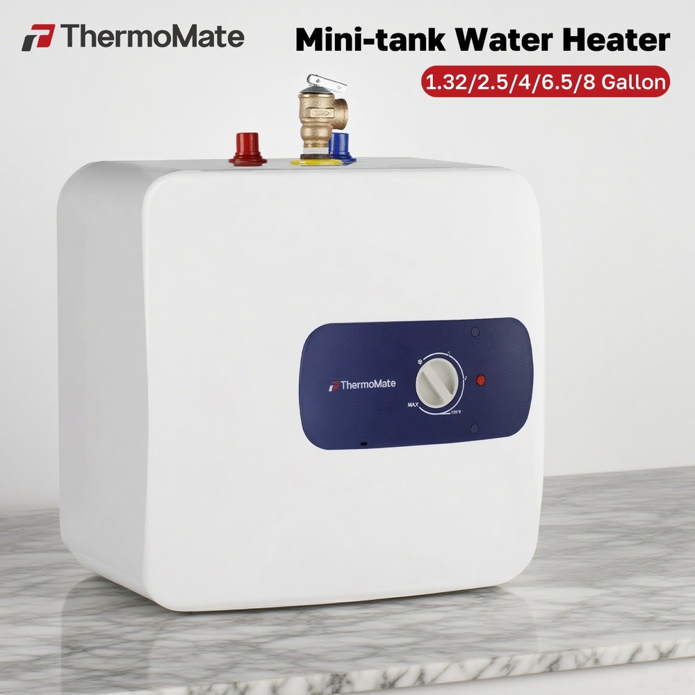 ThermoMate 4/6/8 Gal Electric Tank Water Heater Under-sink for Kitchen/Bathroom