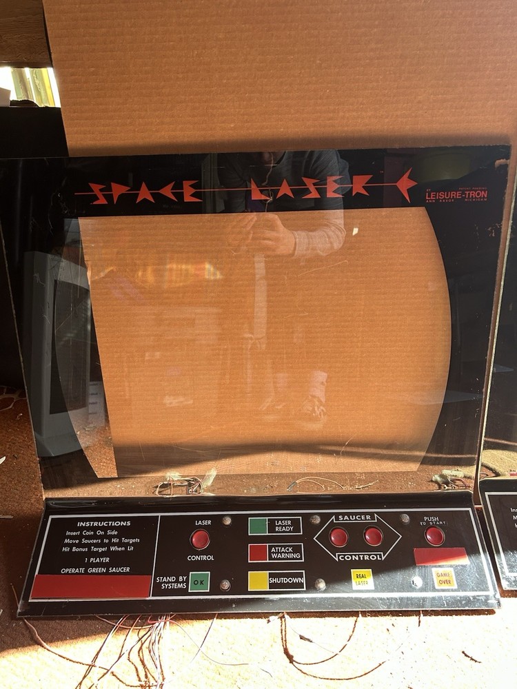 1970 Leisure-Tron Space Laser Front Panel Plexis
