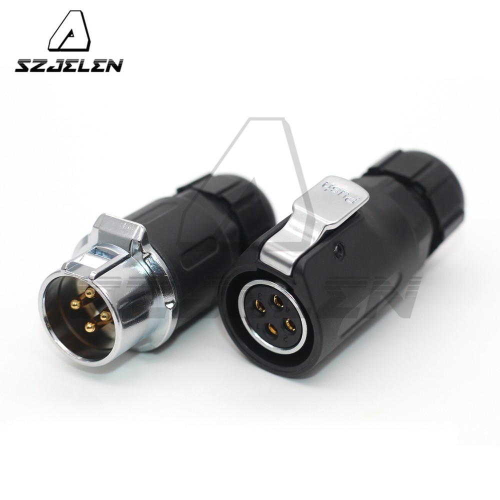 XHP20 Waterproof 4Pin Power Connector Plug Socket,LED Light Wire Cable Connector