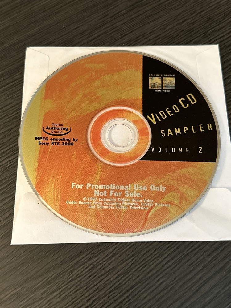 Columbia Tristar Video CD Sampler Volume 2 Digital Authoring Studio PC 1997