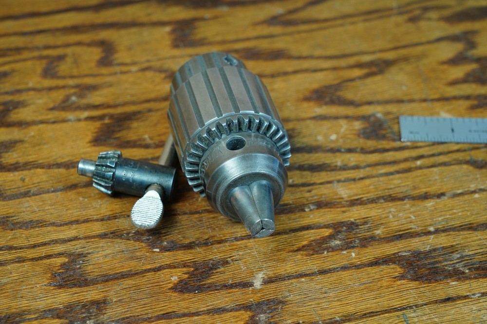 Jacobs 0-1/2" Capacity Drill Press Chuck 633C J33 Mount w/ Fine Threaded Collar