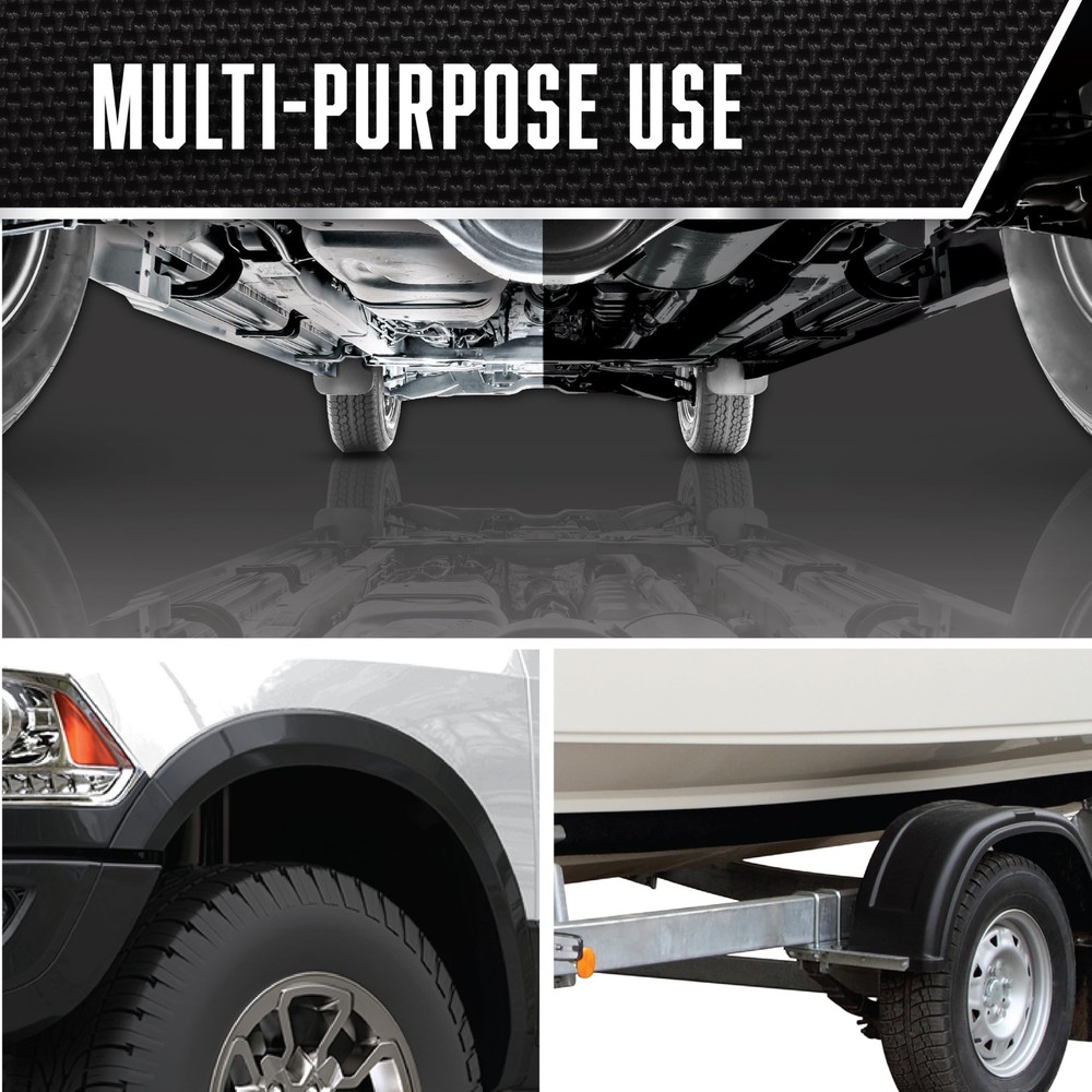 Rubberized Undercoating Spray Black 15oz Stops Rust 6 Pack Protective Coating