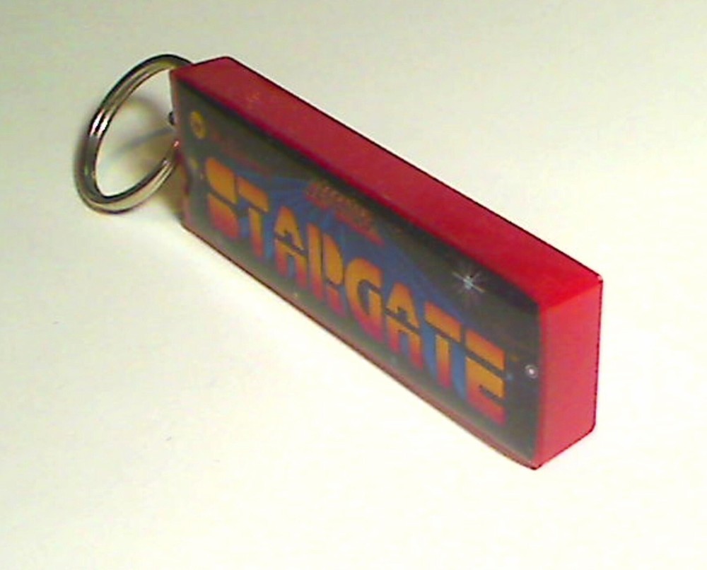 Stargate Arcade Marquee Coin Door accessory Keychain