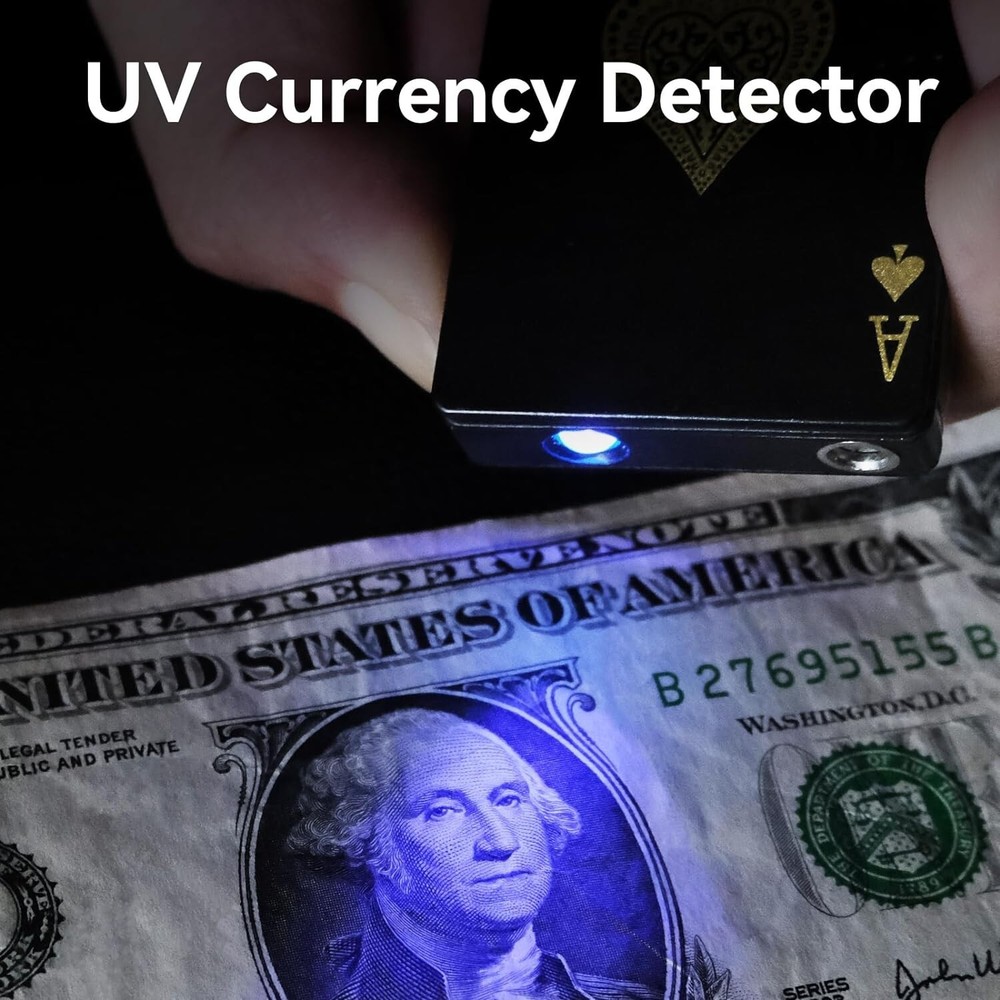 2 Pack Jet Torch Lighter Ace Card Lighter Green Flame Refillable Butane Lighter