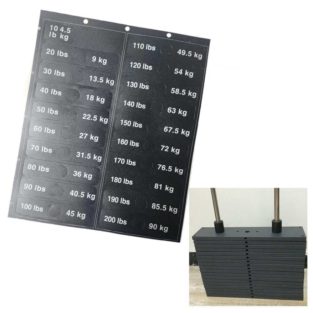 Easy to Apply Weight Stickers Improved Training Efficiency No Confusion