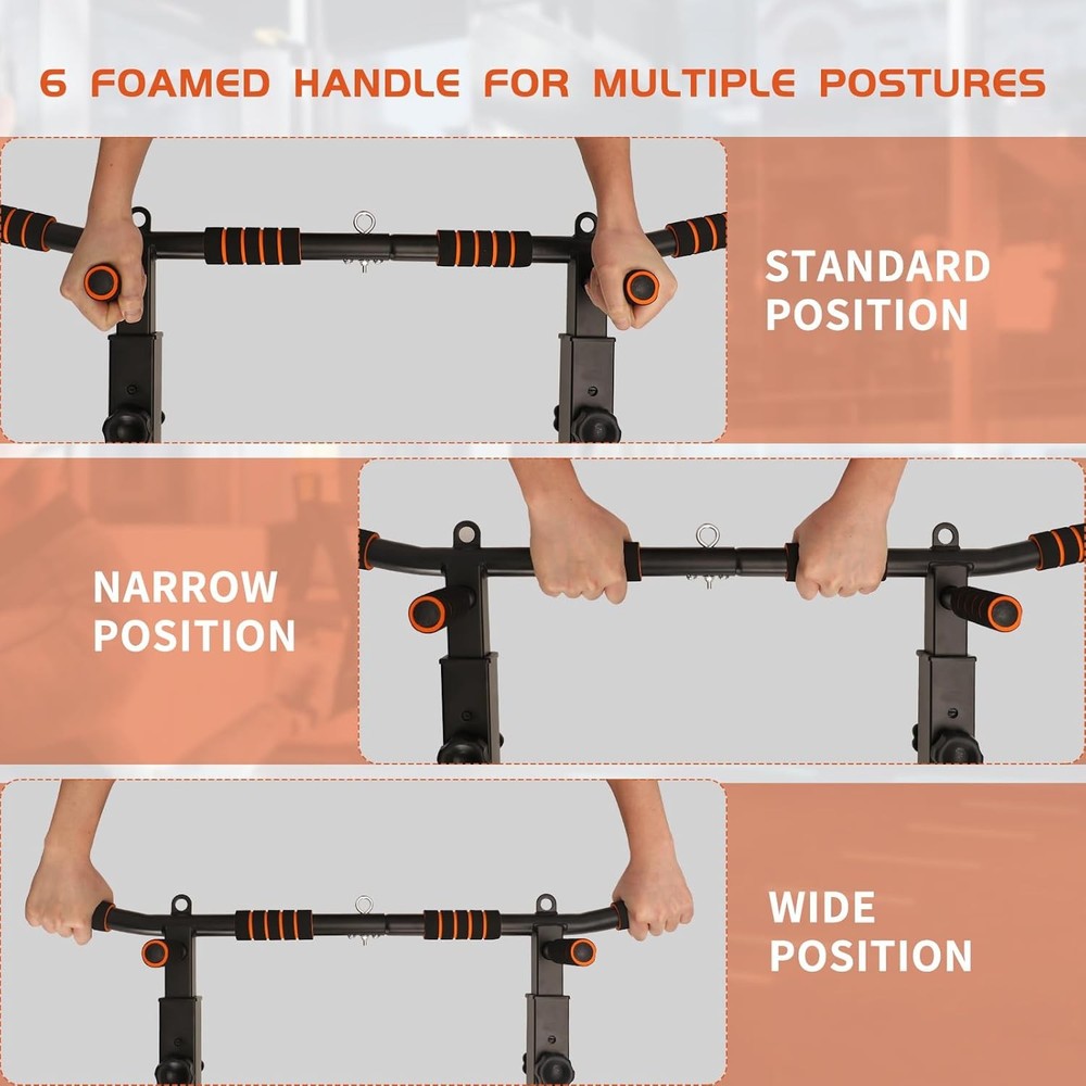 Pull Up Bar Wall Mounted: Adjustable Wall Joist Mount Pull Up Bar & Chin Up Bar