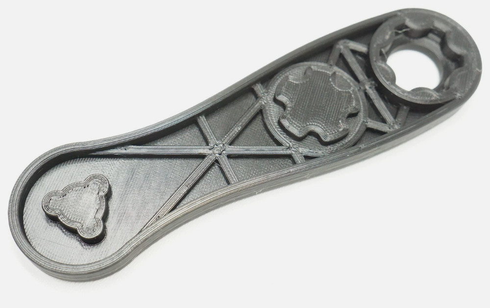 Rugged Obsidian 9 45 suppressr Multi Tool Wrench Front End Cap Piston Tri Lug