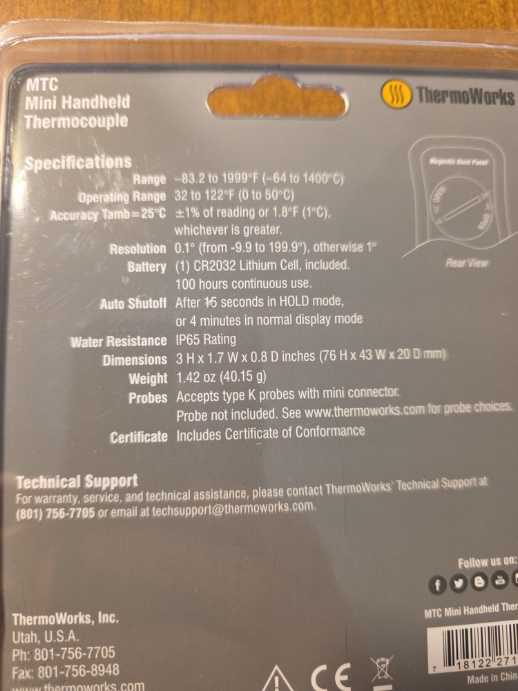 Thermoqorks Mini Thermocouple Meter (MTC)