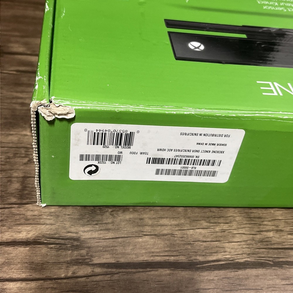 Xbox One Kinect Sensor Black CIB Microsoft Motion Capture Gaming Model 1520