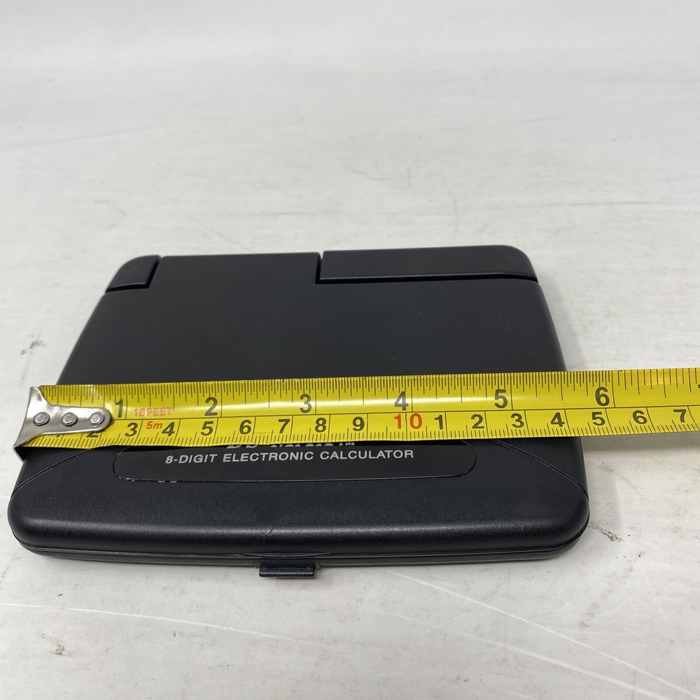 Vintage DS-MAX 8 Digit Electronic Folding Calculator WORKS