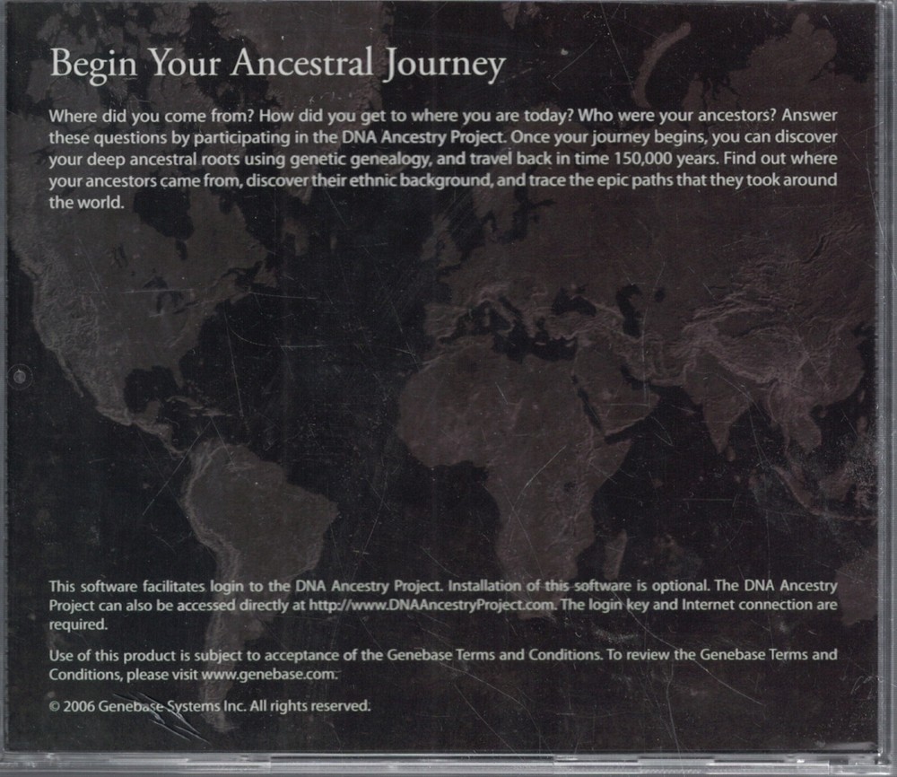 The DNA Ancestry Project CD-ROM 2006